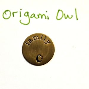 Origami Owl family plate charm